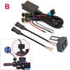 1set Motorcycles LED Fog Light Wiring Harness Relay Wire For Motorbike Motorcycle Fog Led Light with Flash Controller