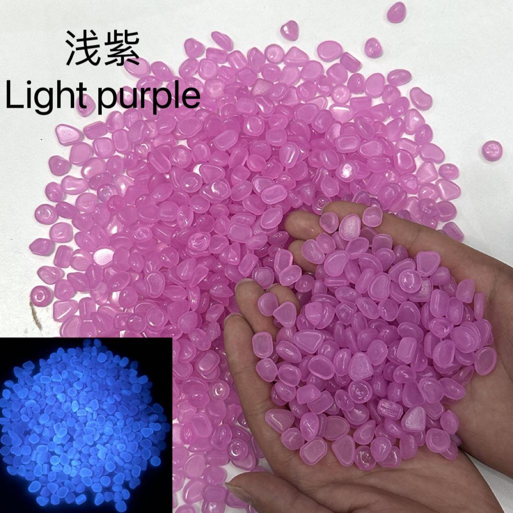 500 Stück im Dunkeln leuchtende Gartenkieselsteine ​​für Hof und Gehwege, Dekoration, Feengarten, DIY dekorative leuchtende Steine