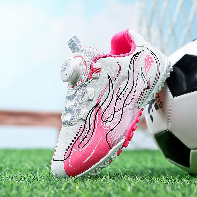 Barn Fotballstøvler Torv Barn Klosser Gresstrening Fotballsko Gutter Jenter Profesjonelle innendørs fotballsko Sklisikker utendørs Futsal Fotballsko