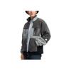 Li-Ning Sports Basketball Series Badfive Logo Fleece Warm Colorblock Loose Jacket Men Jacket Grey AFDR703-5
