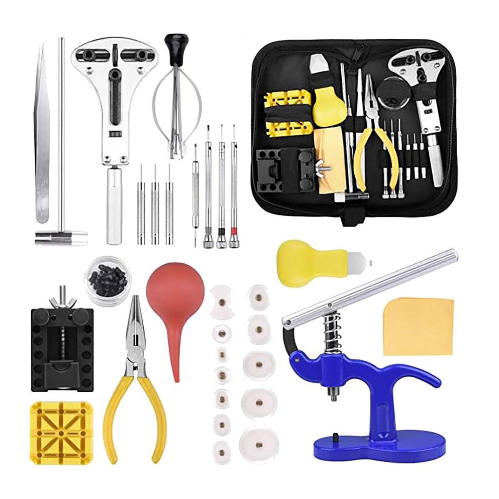 Watch Tool Set Watch  Set  Watch Maker Tool Nylon Case Black