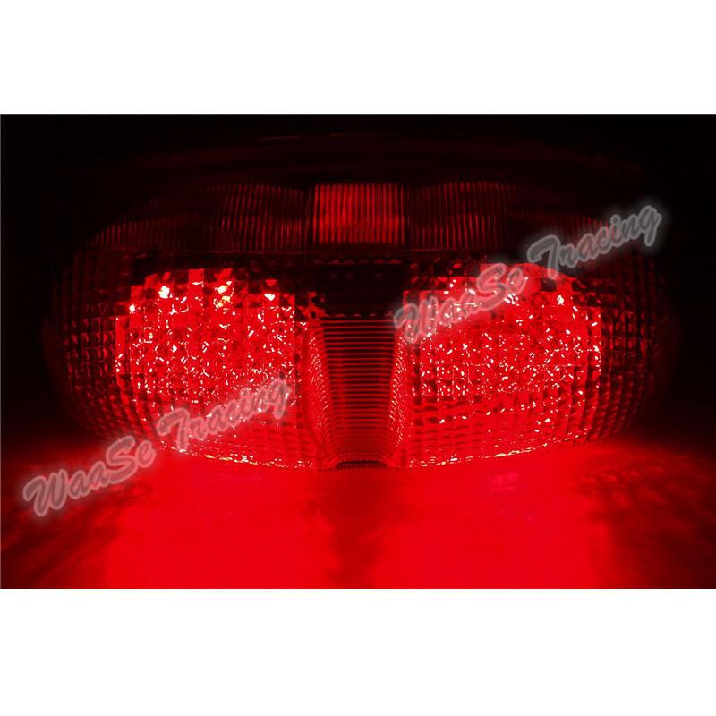 waase For Yamaha YZF R6 RJ03 1999 2000 DOT-Mark Tail Light Brake Turn Signals Integrated LED Light
