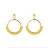 Supply Jewelry Versatile Geometric Exaggerated Catwalk Style Large Circle Gloss Earrings Women'S Fashion Commuter Jewelry