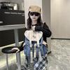 Fashionable Color-block Canvas Backpack For Kids Breathable Large Capacity
