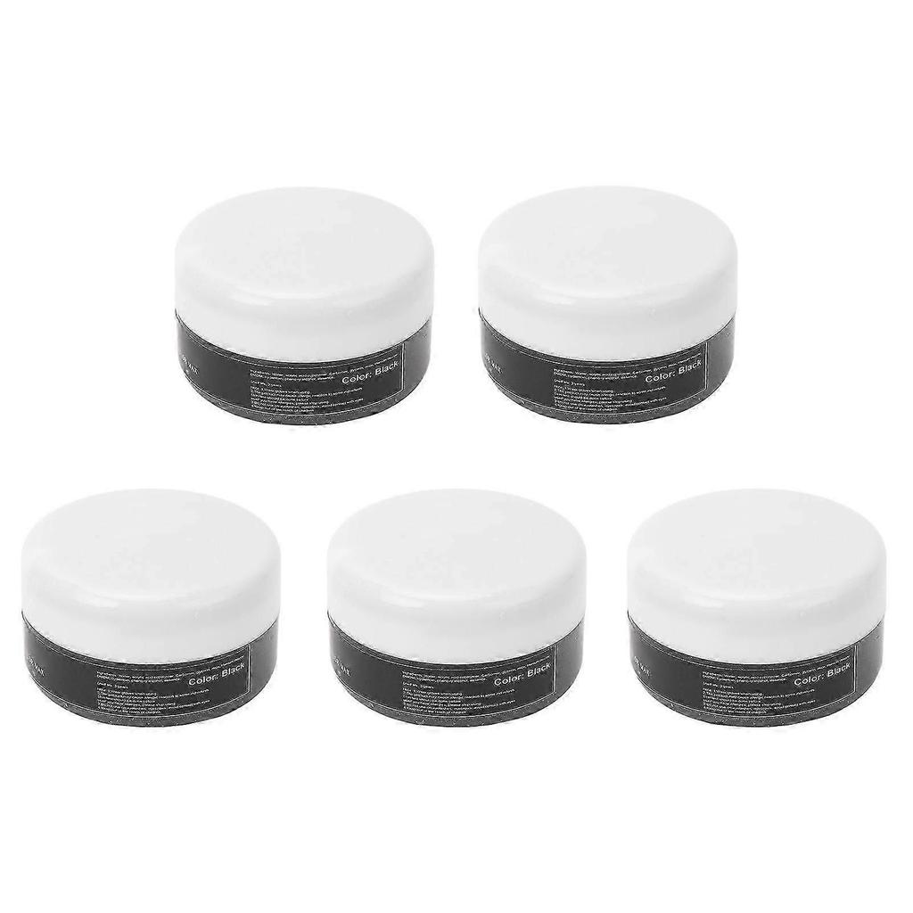Hair Coloring Cream 30ml Black Temporary Dye with Safe Gentle Plant Ingredients for Festivals and Parties - 5 Pcs