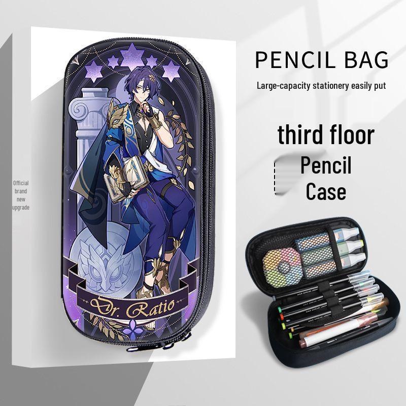 Honkai Star Rail Pencil Case for Students - Yelan, Jun, March 7th, Kafka Design