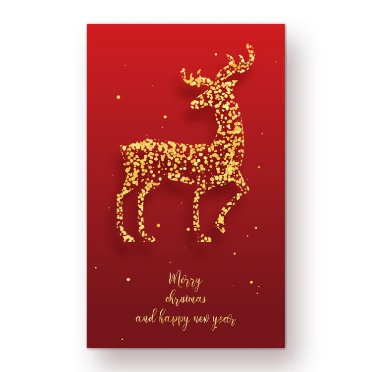 

50x Christmas Cards Thank You Card Cute Bookmarks Tags Paper Label Business Card