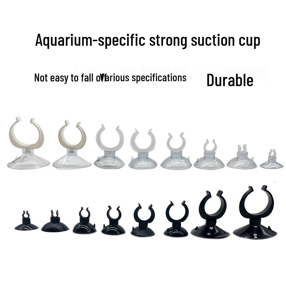 Aquarium Heater, Thermometer, Oxygen Tube, and Water Pipe Suction Cups