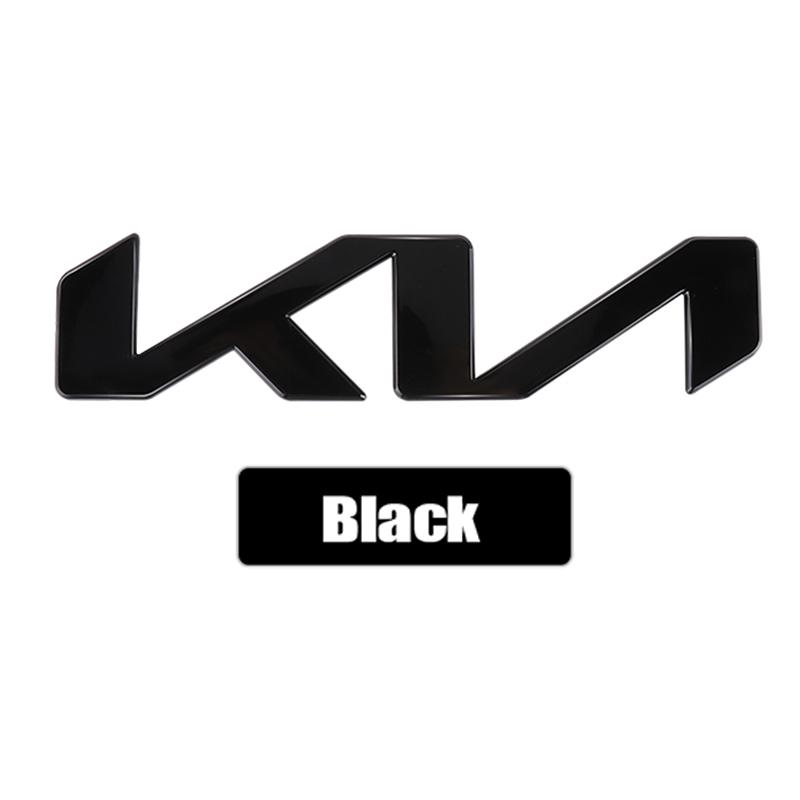 AABJA1 13cm 15cm 17.1cm 21.1cm Car Letter Front Head Hood Bonnet Emblem Rear Tail Bumper Trunk Sticker Badge Styling For KIA KN K5 K6