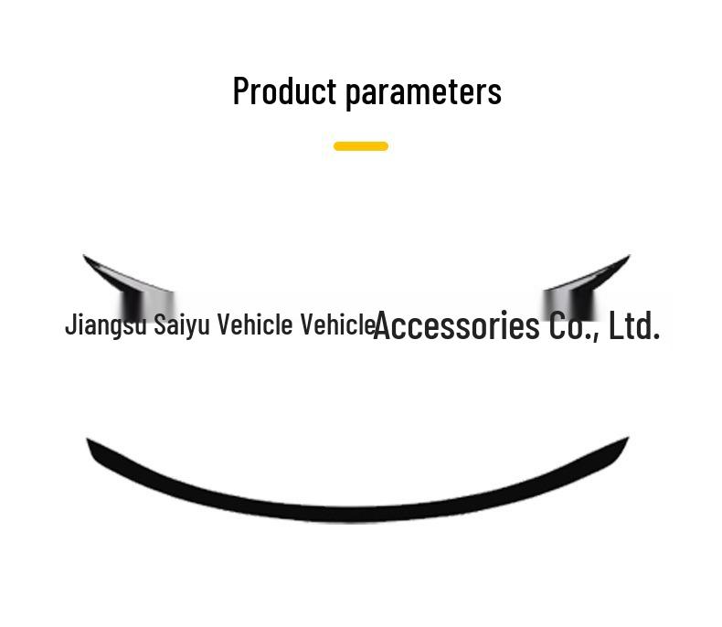 22-25 Mercedes-Benz C-Class C63/AMG Sport Rear Spoiler, ABS, No-Drill Installation
