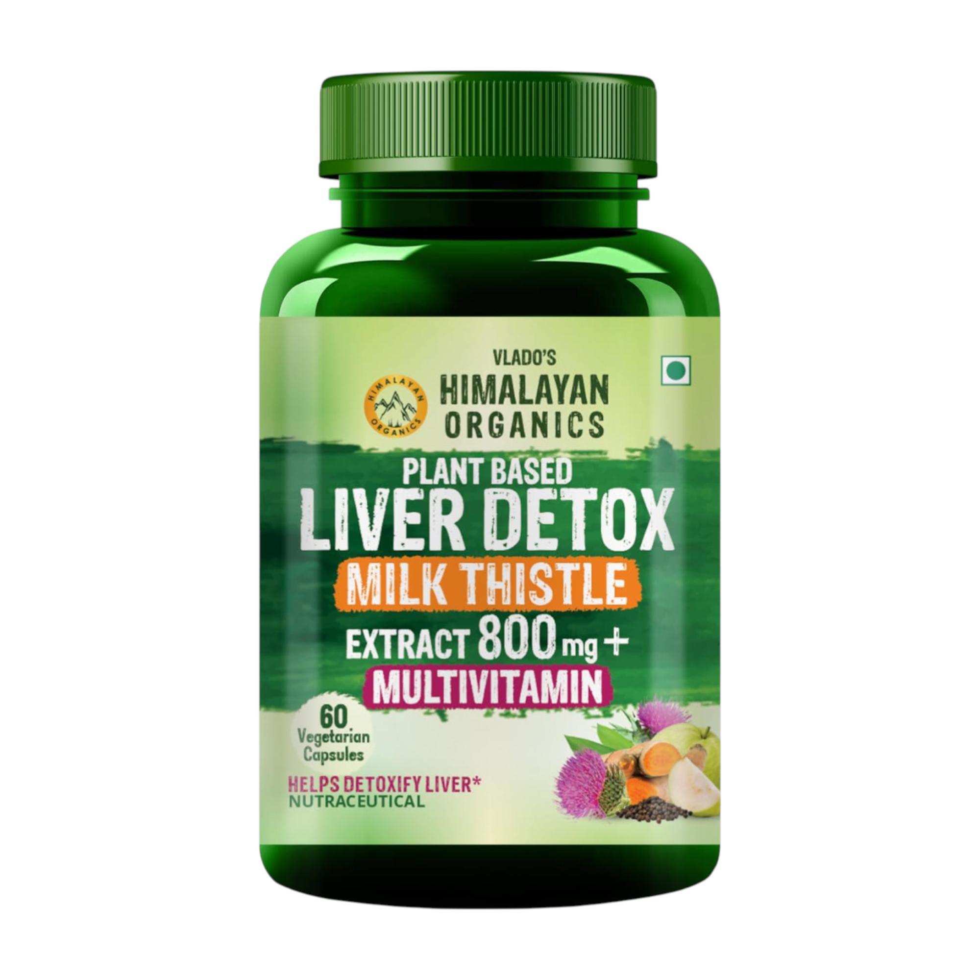 

Vlado s Himalayan Organics Plant-Based Liver Detox Supplement With Milk Thistle for Healthy Liver Support and Fat Metabolism