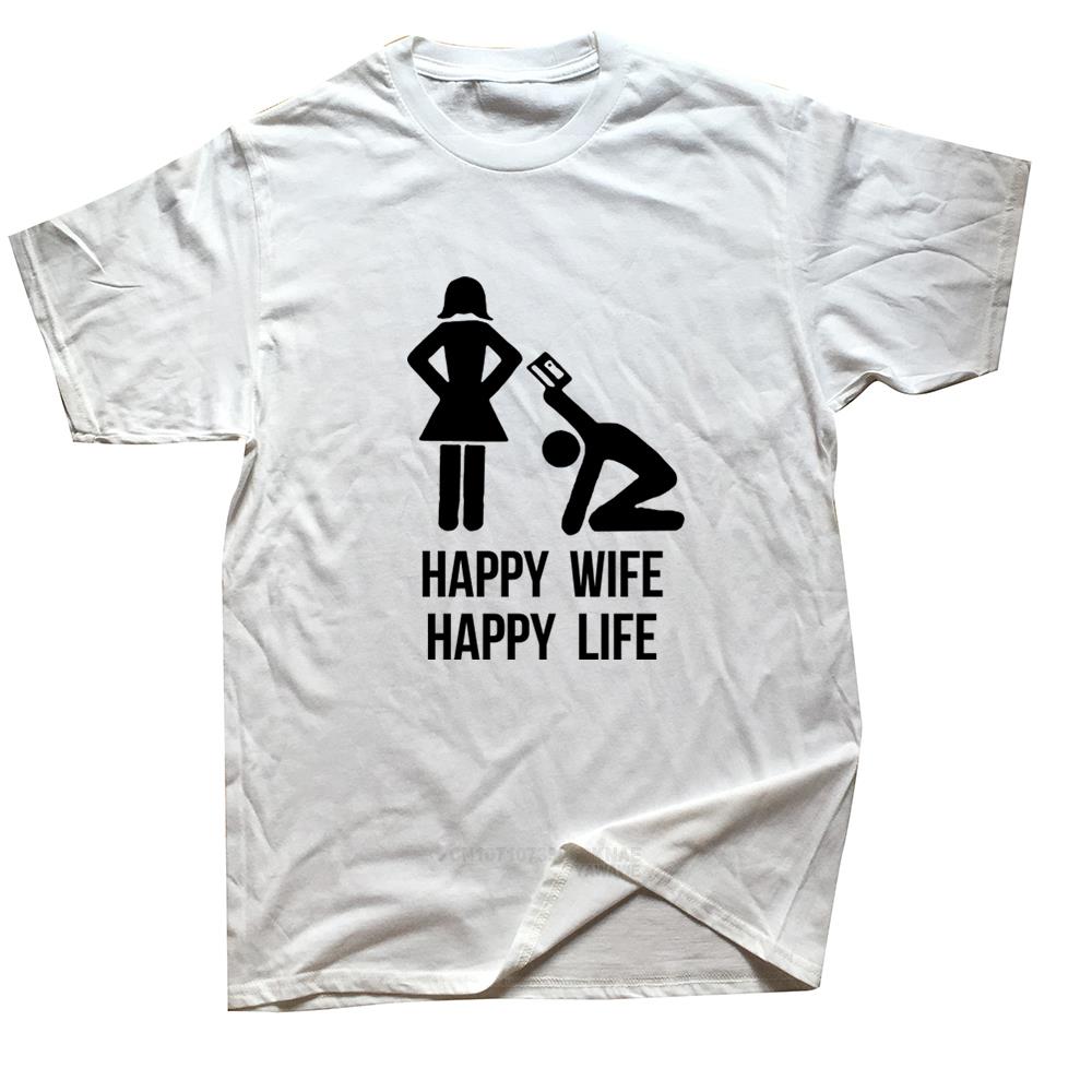 Unisex Clothing Happy Wife Happy Life Funny Shirt Poland Husband Gift Idea Printed Hiphop Streetwear Unisex Male Tops Tee Camisetas