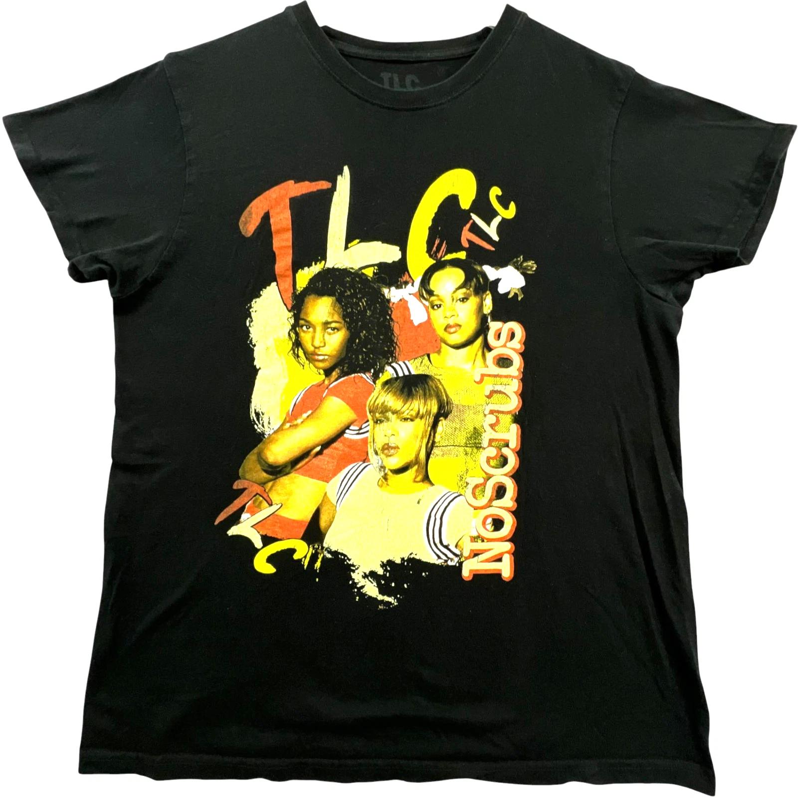 Мужская футболка TLC No Scrubs, размер L, черная, с графикой, Rap Hip Hop, короткий рукав XL