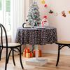 Party Table Cloth Christmas Day Winter Chinese New Year Decorations Indoor Table Fabric Checked Cover Cloth