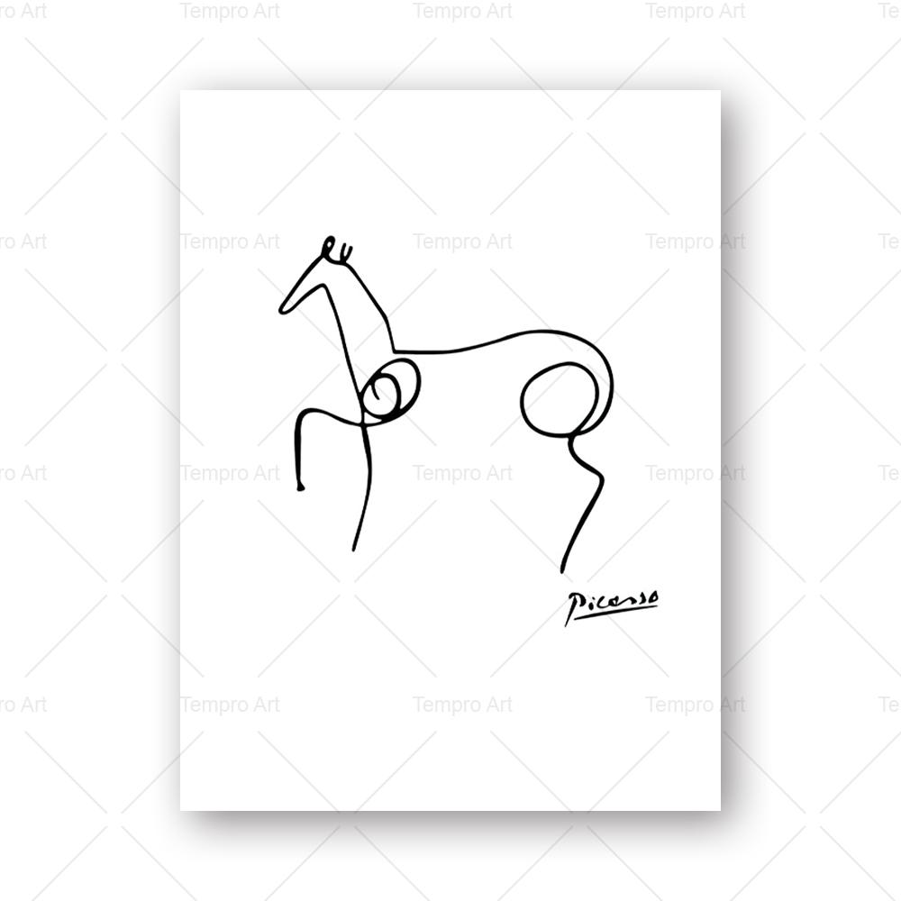 Picassova malba, abstraktní zvířata, skica, pečeť na plátně, pes, kočka, motýl, nástěnný umělecký plakát, skandinávská malba, domácí dekorace do obývacího pokoje