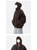 Trendy Reversible Faux Rabbit Fur Men's Winter Jacket: Cool, Warm, Retro Hooded Cotton Coat for Couples