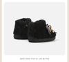 Girls' Lambswool Lined Boots - Autumn/Winter Toddler Snow Boots, Versatile Cotton Princess Shoes