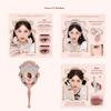 Flower Knows Erdbeer Rococo Serie Make-up Set Glitzer Matt Lidschattenpalette Rouge Puder Samt Lippenstift Set Parfüm Set