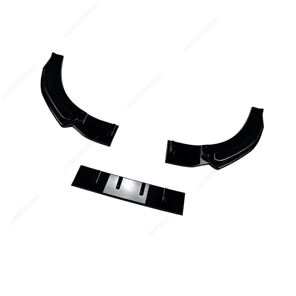 3Pcs Car Front Bumper Lip Spoiler Splitter Diffuser For VW Golf 8.5 MK8.5 GTI Rline 2025-2025+ ABS Gloss Black Bodykits Tuning