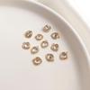 14K Gold-Plated Zircon Heart Teardrop Geometric Pendant