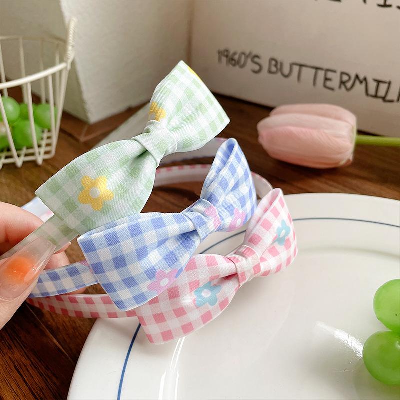 Girls Bow Flower Headband Children'S Headband Hair Accessories Cute Little Fresh Hairpin Baby Princess Hairpin Headgear
