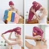 Hot Quickly Dry Hair Hat Super Absorbent Soft Bathroom Women Head Towels Girls Cute Hair Towel Hair Dry Wrap Bonnets