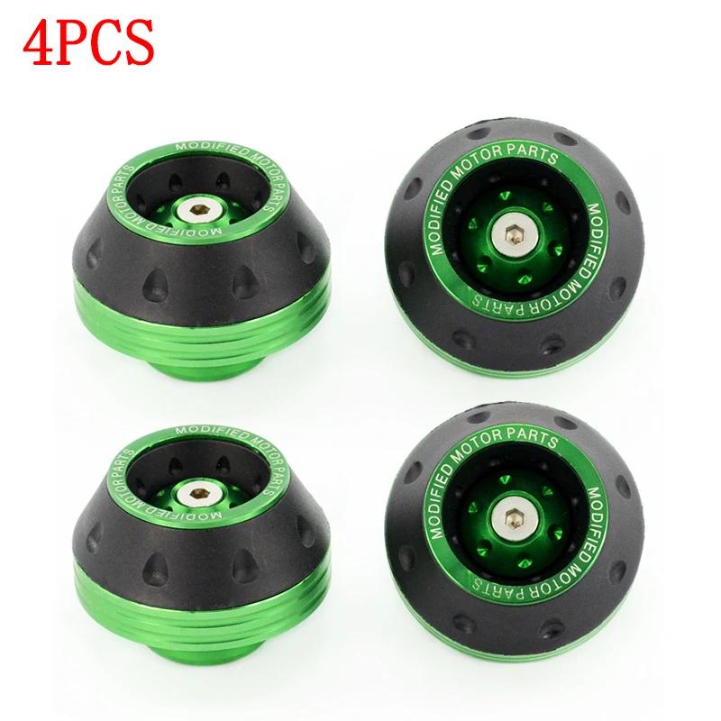 2PCS Motorcycle Crash Protector Wheel Protection Pads Motorbike Motocross Tire Frame Slider Colorful Moto Equipment Accessories