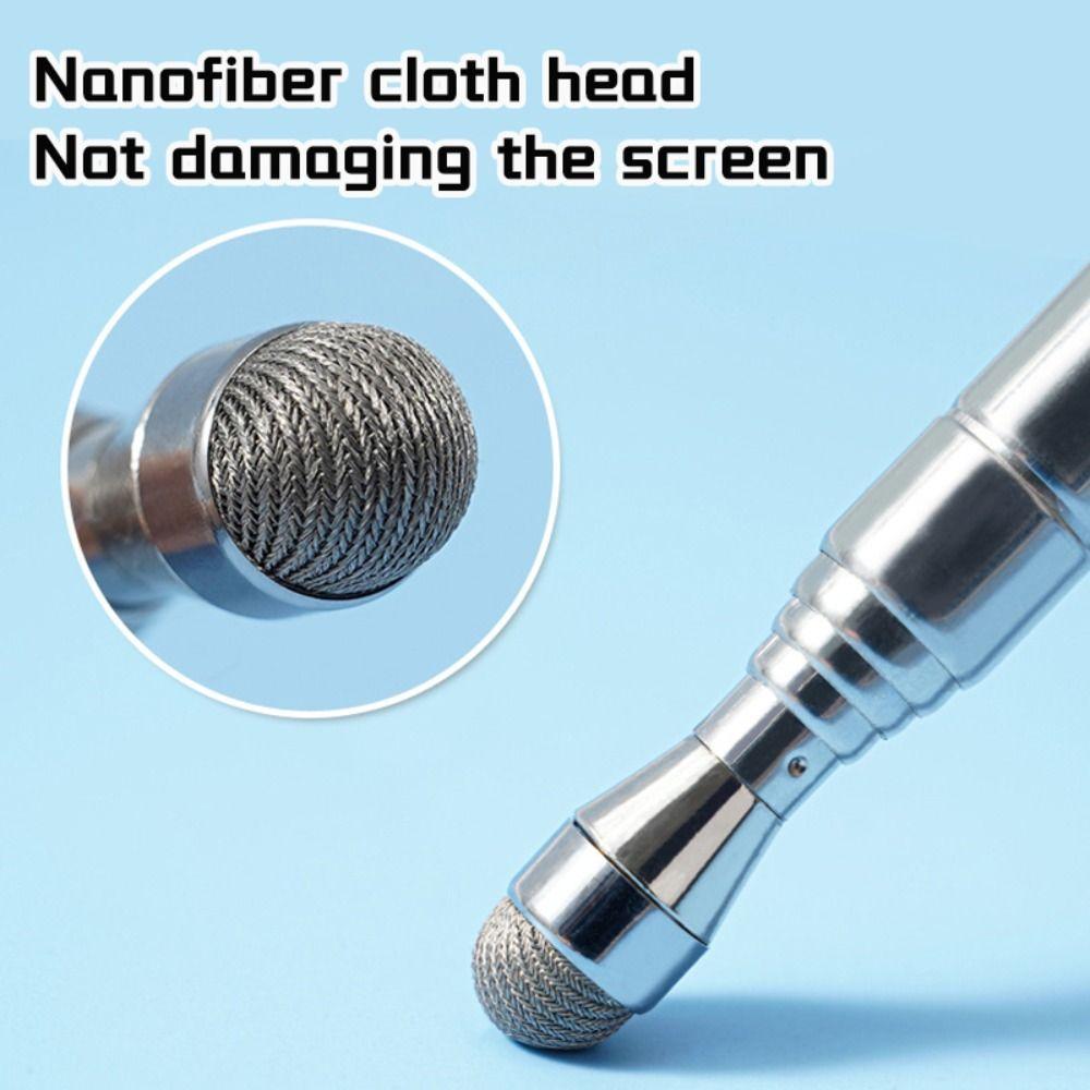 Stainless Steel Touch Screen Pen 68MM Telescopic Rod Teaching Pointer Whiteboard Presentation Pointer Teaching Tools