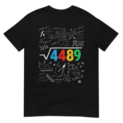 67 Meme Square Root 4489 Slang Six Seven Math Teacher T-Shirt