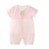 Popular Unisex Baby Summer Cotton Romper - Short Sleeve Bodysuit for Newborns