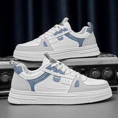 Herren Sneaker Hochwertiges Leder Freizeitschuh Plateau Tennis Trainingsschuhe für Herren Schnürschuhe Vulkanisierte Schuhe Zapatillas Hombre