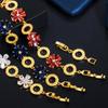 S0170 Simple Creative Hollow Circle Flower Bracelet 3A Zircon Jewelry