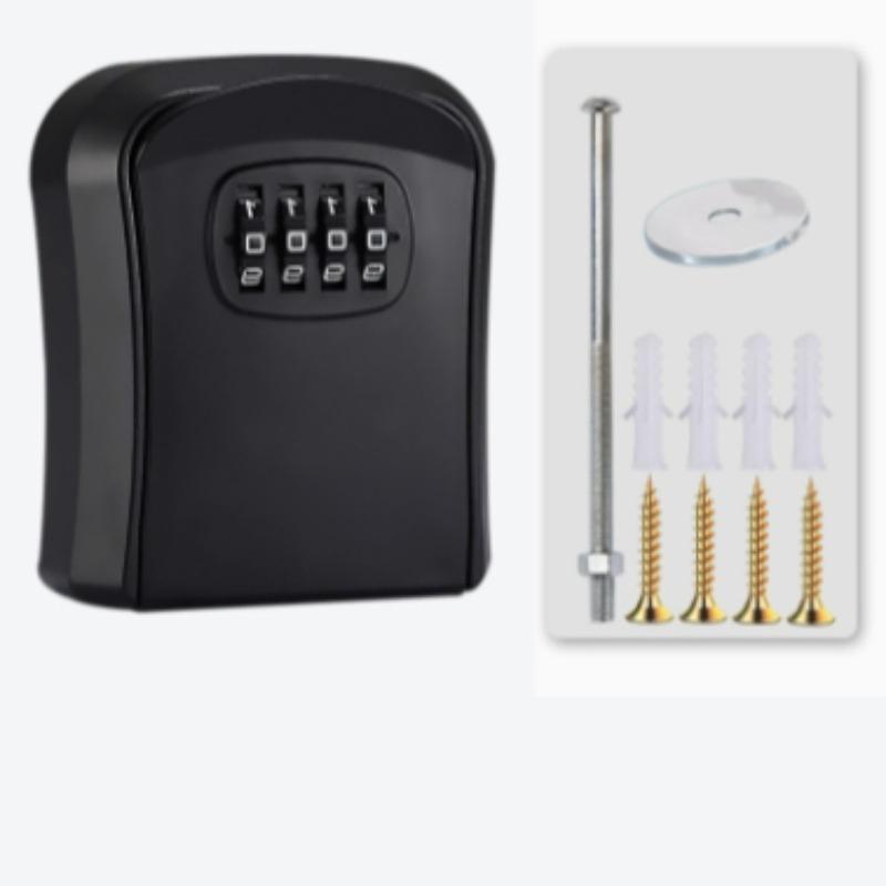 

Portable Combination Lock Box Digit Wall Mount Key Safe with Hook, Sturdy Plastic Outdoor Storage for House Keys,Spare Keys&Mail
