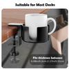 Desk Cup Holder Universal Adjustable Upgraded Arm Clamp Stand for Coffee Mugs Water Bottles