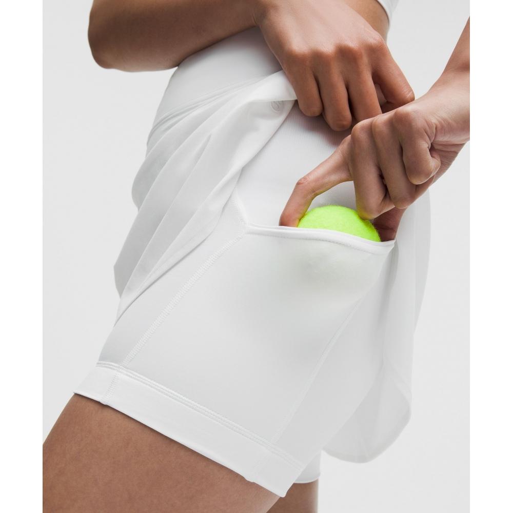 Lululemon Hafif Yüksek Bel Tenis Eteği Beyaz