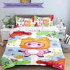 Set di biancheria da letto Lankybox Foxy e Rocky1, 3 pezzi, set copripiumino include copripiumino e federe, decorazione perfetta per la camera da letto in ogni stagione e regalo
