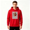 Men's Anime Character Printed Pullover Hoodie Casual Long Sleeve Sweatshirt for Daily Wear
