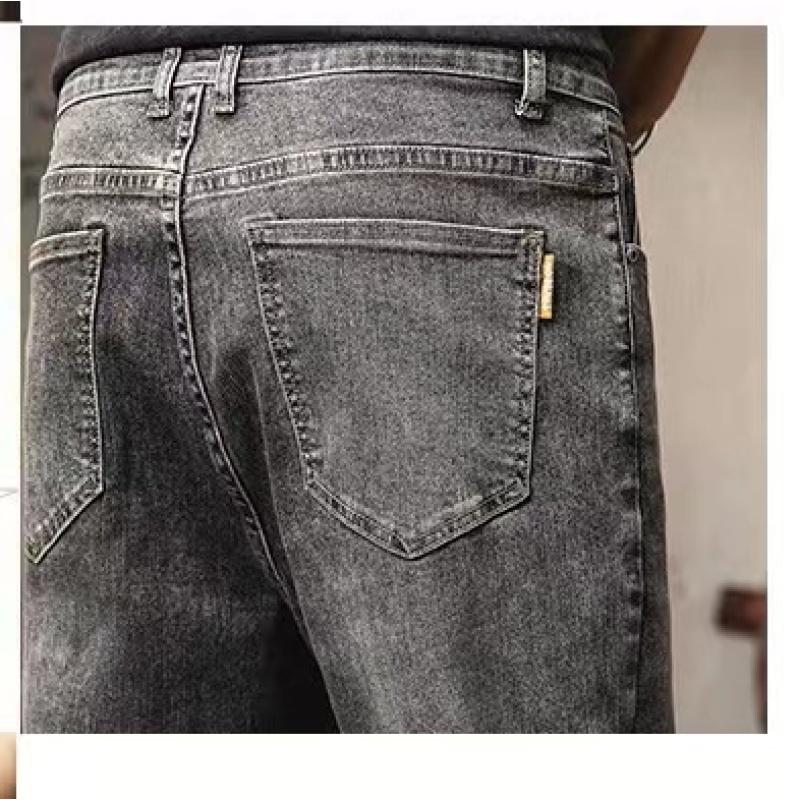 Nadměrná velikost pánské jarní a letní džíny pánské volné strečové džínové kalhoty ve stylu retro big cow plus size