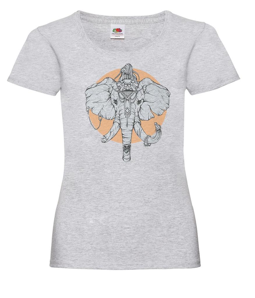 Unisexs Pooram Festival Hindu Indian Sacred Elephant Durga Kali Lady TShirt