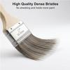 Traceless Cross-Slanted Edge Paint Brush: Hog Bristle, Flat Design for Water-Based and Wall Corner Latex Paints