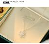 Banyan Tree S925 Silver Snowflake Pendant Necklace – Elegant, Cold Style, Autumn/Winter Clavicle Chain for Women