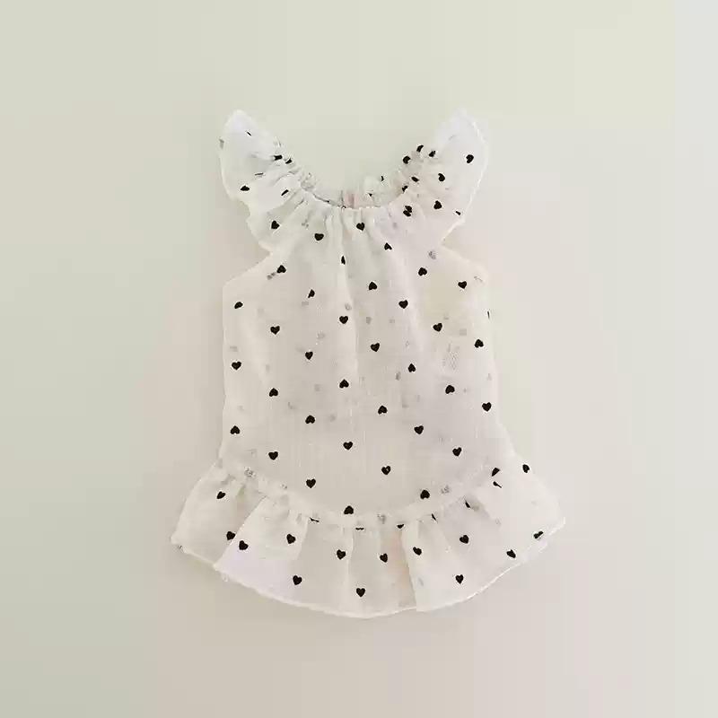 

2025 New Summer Dog Dress Cat Skirt Puppy Clothing for Small Dog Yorkie Pomeranian Shih Tzu Maltese Poodle Pet Clothes Apparel XL белый