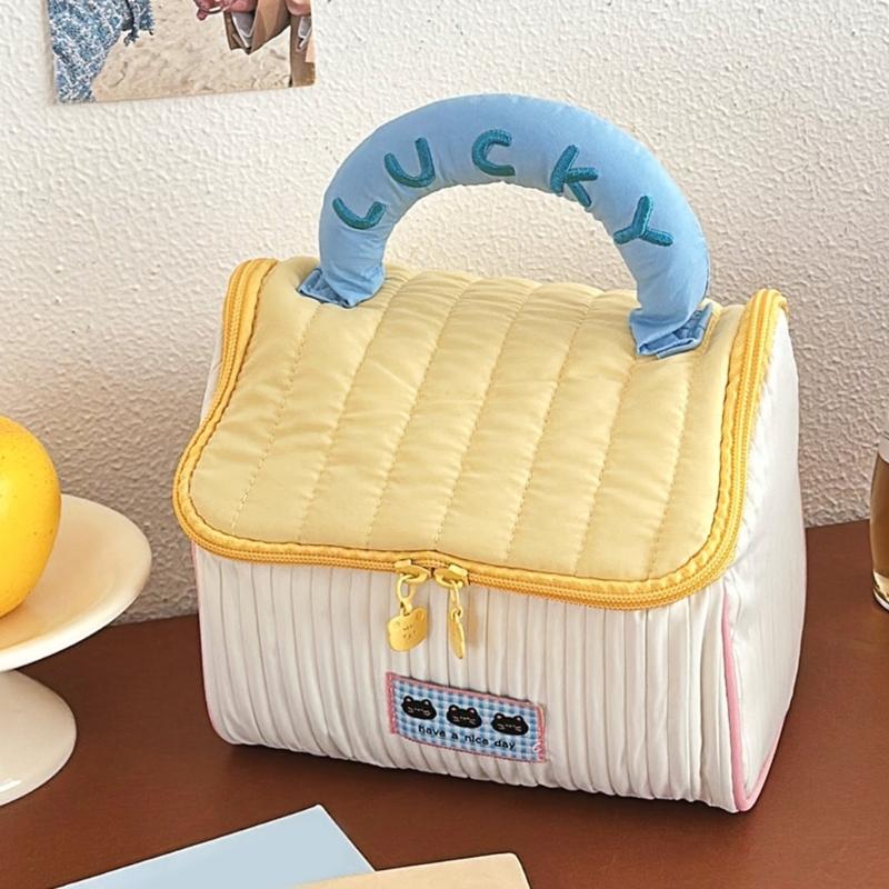 Creative Cosmetic Organizer With Spacious Designs Casual Makeup Bag Handbag For Fashionable Traveler And Everyday Use