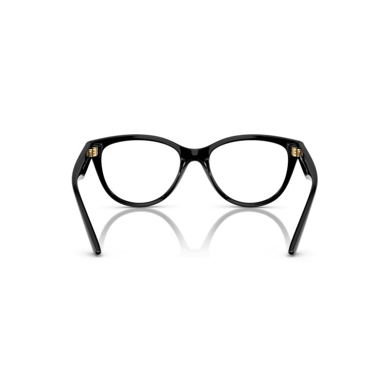 Versace [Available Prescriptions] 3365U Design Retro Literary Plate Square Optical Frame Male and Female 0VE3365U-GB1-Black 54 Brand Limited