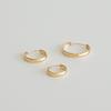 Modernlike 14k Gold Single / 14k Crescent Moon Hoop Earrings