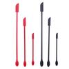 3x Mini Silicone Set for Kitchen and Beauty, Double Head, Jar , Small Makeup Spoon,