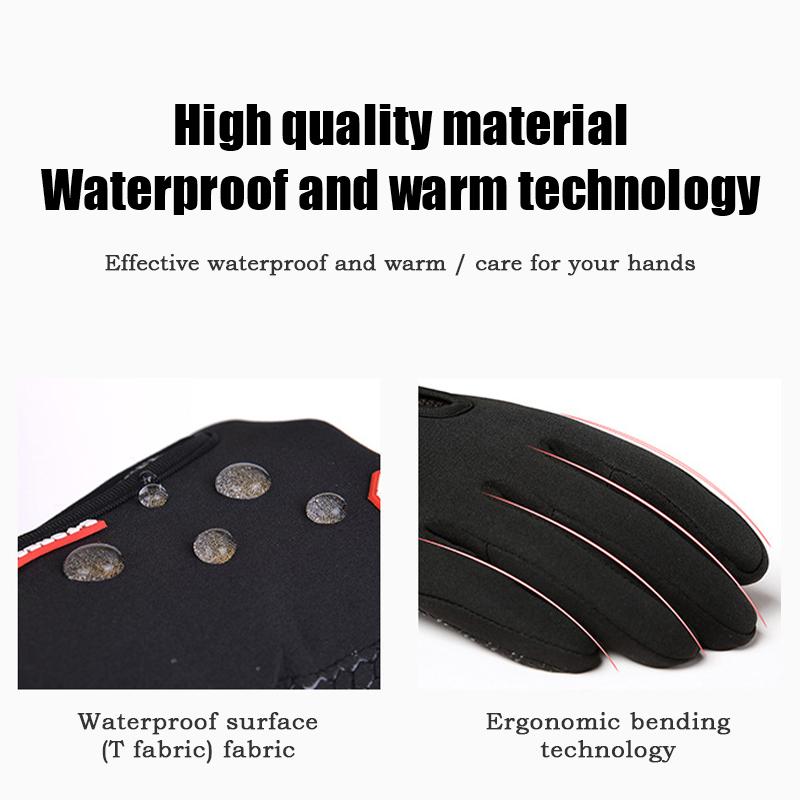 Winter Outdoor Sports Gloves Waterproof Thermal Cycling Skiing