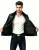 Locomotive men's leather jacket autumn and winter new product medium and long men's leather trench coat slim men's clothing large size women