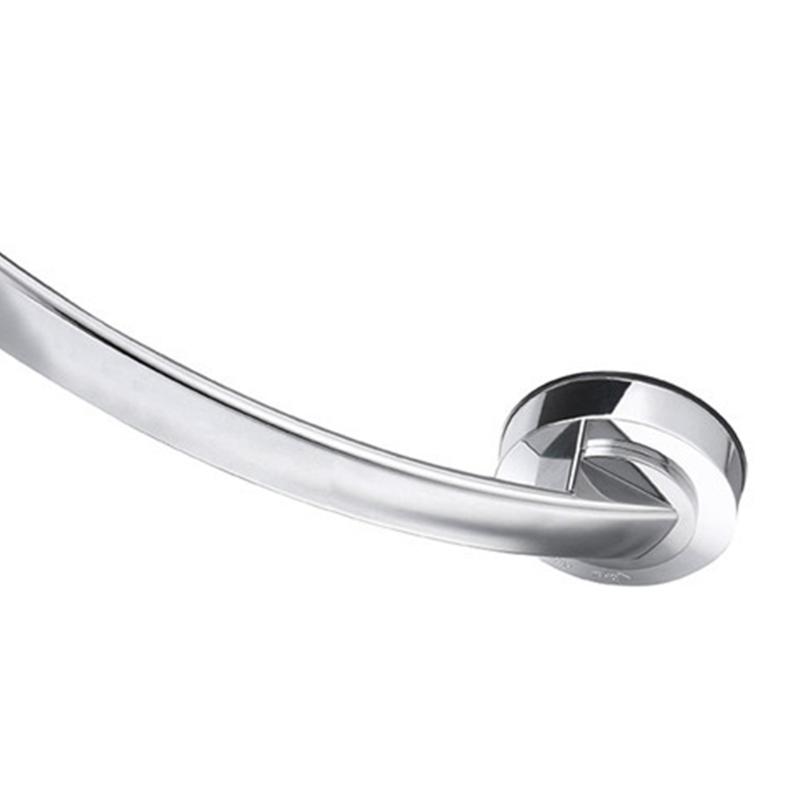 1PC Wall Suction Cup Grab Bar Self-Adhesive Hook Balance Assist Bar Bath Shower Pull Securely Attached Grab Bar Support