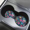 [Absorbent Flowers Coaster] 2pcs Absorbent Flowers Car Cup Holder Coaster Mats | Car Interior Accessories For Women